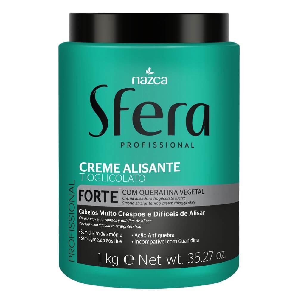 NAZCA Brazilian Keratin Treatment Creme Alisante Forte Sfera Profissional 1kg / Straightening Cream Strong Sfera Professional 1kg