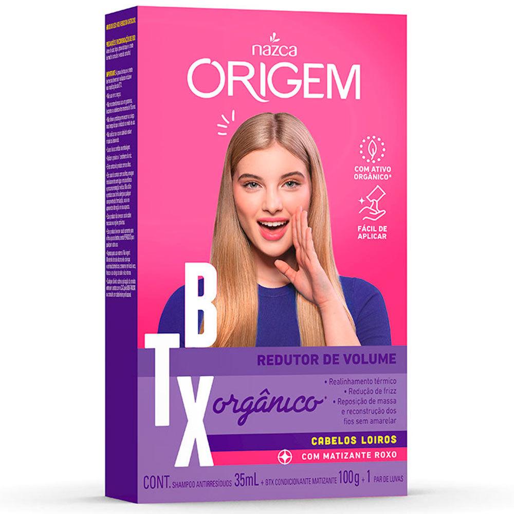 NAZCA Hair Treatment Kit BTX Orgânico Cabelos Loiros Origem / Kit BTX Organic Hair Blond Origin
