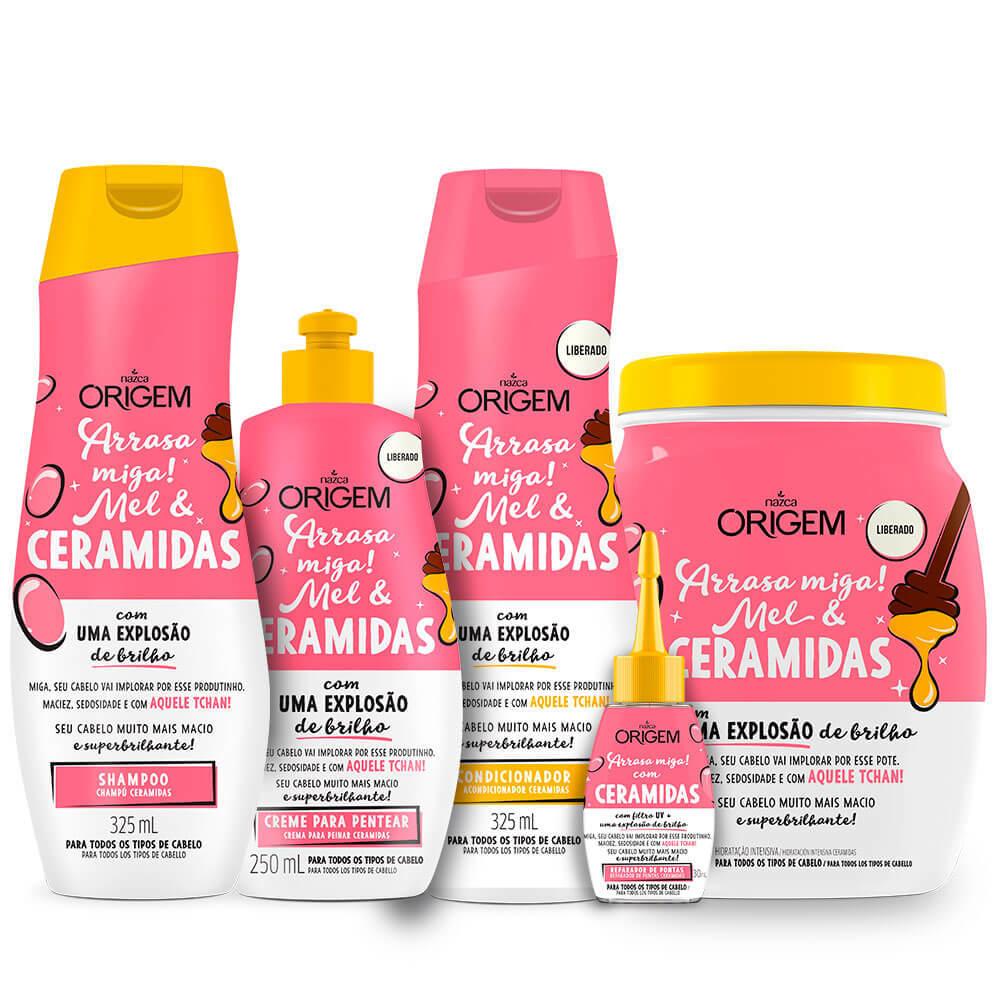 NAZCA Hair Treatment Kit Completo Mel e Ceramidas Origem / Full Kit Honey and Ceramides Origin