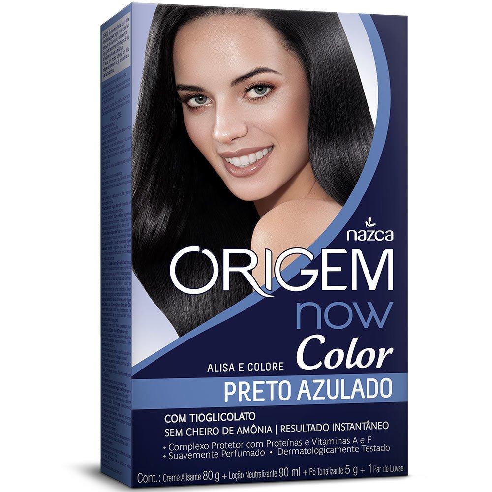 NAZCA Hair Treatment Origem Now Colors Blueish Black Neutralizing Thioglycolate Smoothing Kit - Nazca
