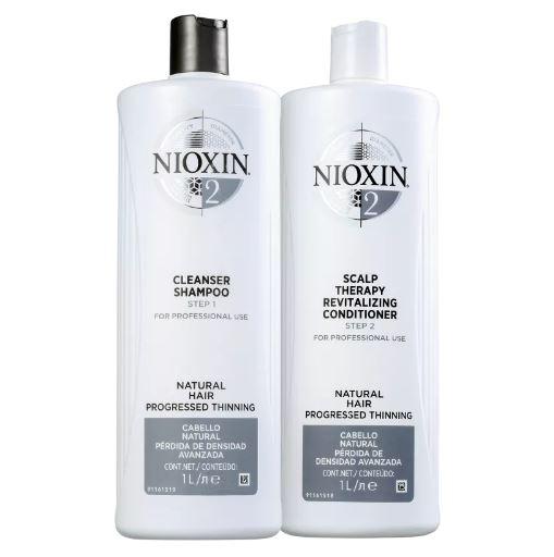 Nioxin Brazilian Keratin Treatment System 2 Natural Hair Advanced Tuning BioAMP Activ Renewal Kit 2x1000ml - Nioxin