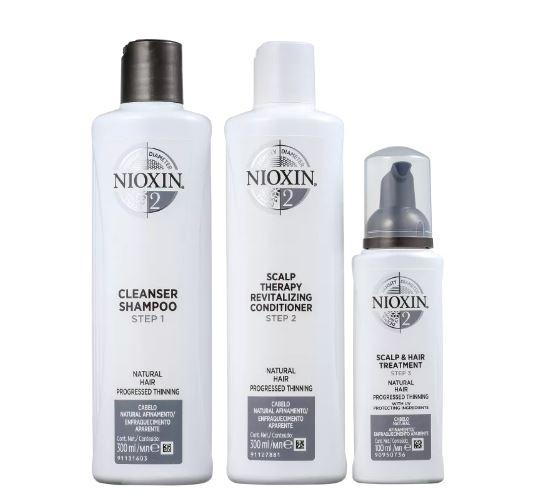 Nioxin Brazilian Keratin Treatment System 2 Natural Hair Advanced Tuning Scalp Therapy Treatment 3 Prod. - Nioxin