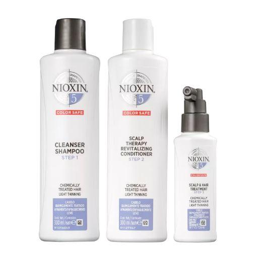 Nioxin Brazilian Keratin Treatment System 5 Chemically Treated Hair Light Tuning Treatment 3 Products - Nioxin