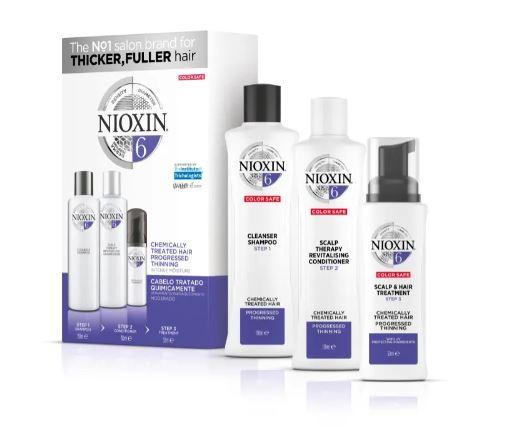 Nioxin Brazilian Keratin Treatment System 6 Thicker Fuller Strenghtening Softness Treatment 3 Products - Nioxin