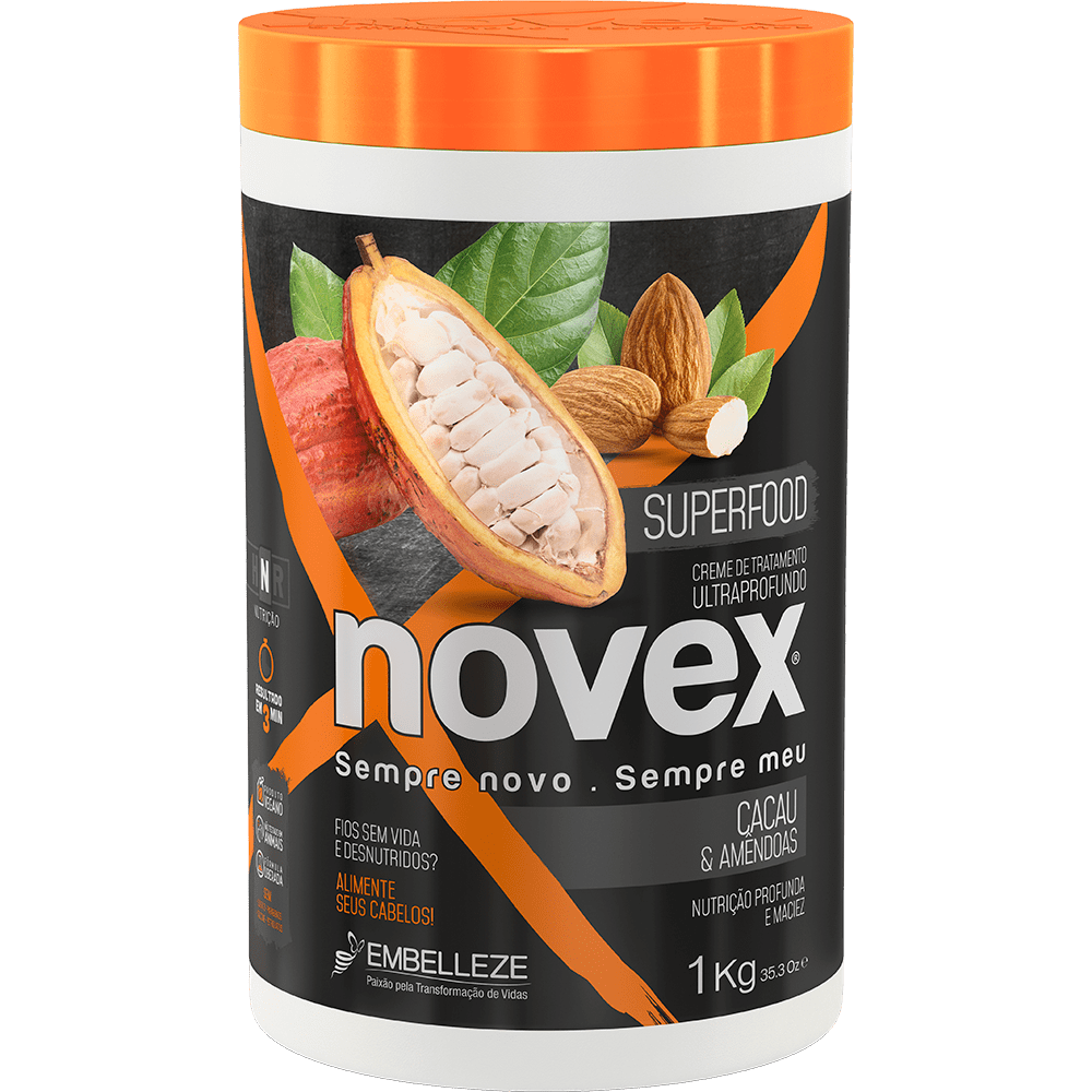 Novex Treatment Cream Novex Treatment Cream Superfood Cocoa And Almonds 1kg