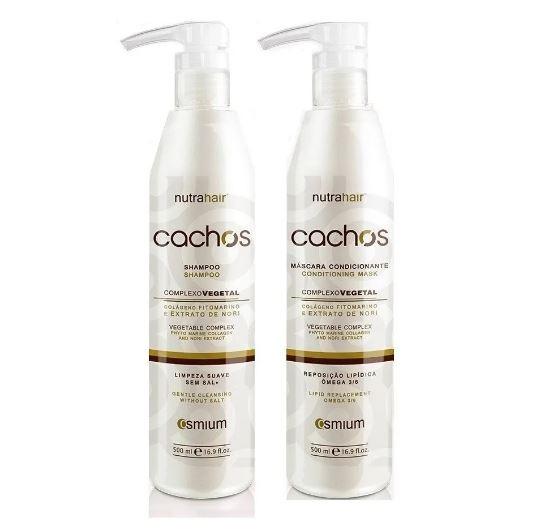 NutraHair Brazilian Keratin Treatment Vegetable Complex Collagen Nori Extract Osmium Curls Hair Kit 2x500 - NutraHair