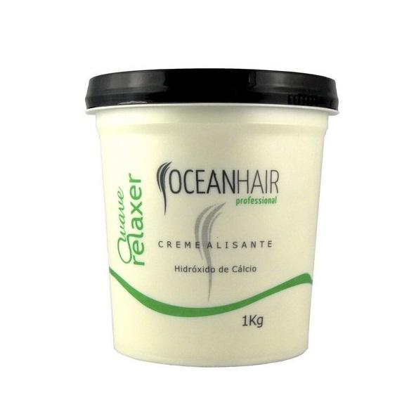 Ocean Hair Brazilian Keratin Treatment Professional Wave Relaxer Calcium Hydroxide Smoothing Cream 1Kg - Ocean Hair