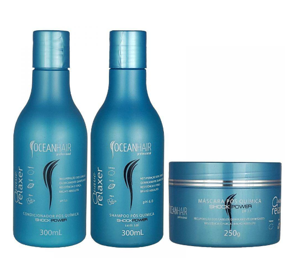 Ocean Hair Home Care Wave Relaxer Home Care Maintenance Kit 3 Products - Ocean Hair