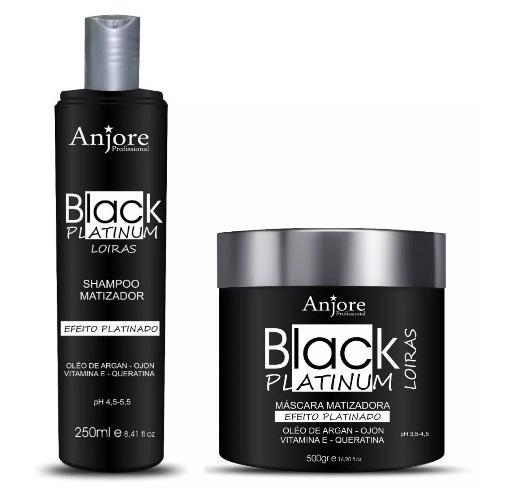 Other Brands Brazilian Keratin Treatment Professional Black Platinum Effect Blonde Tinting Treatment 2 Products - Anjore