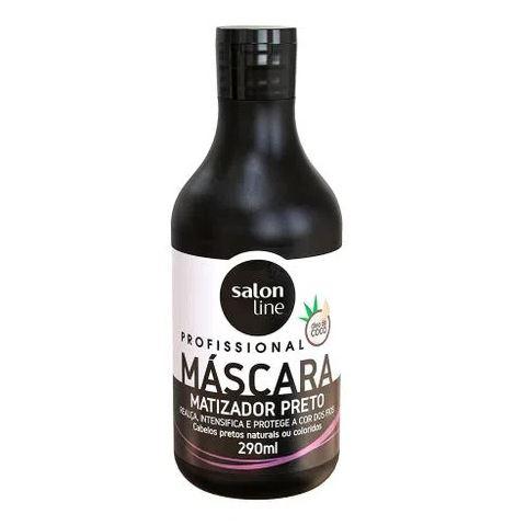 Other Hair Mask Professional Tinting Black Matiz Colored Hair Coconut Mask 290ml - Salon Line