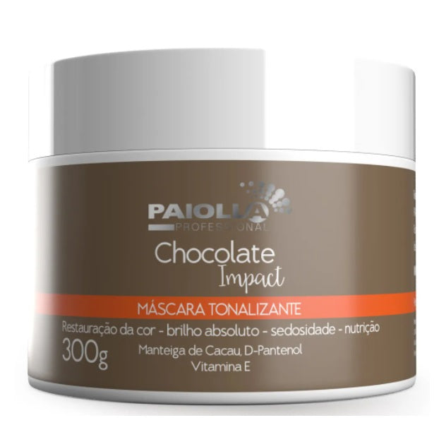 Paiolla Hair Care Chocolate Impact Tinting Color Maintenance Hair Treatment Mask 300g - Paiolla