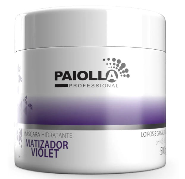 Paiolla Hair Care Violet Tinting Moisturizing Blond Gray Hair Reconstruction Mask 500g - Paiolla