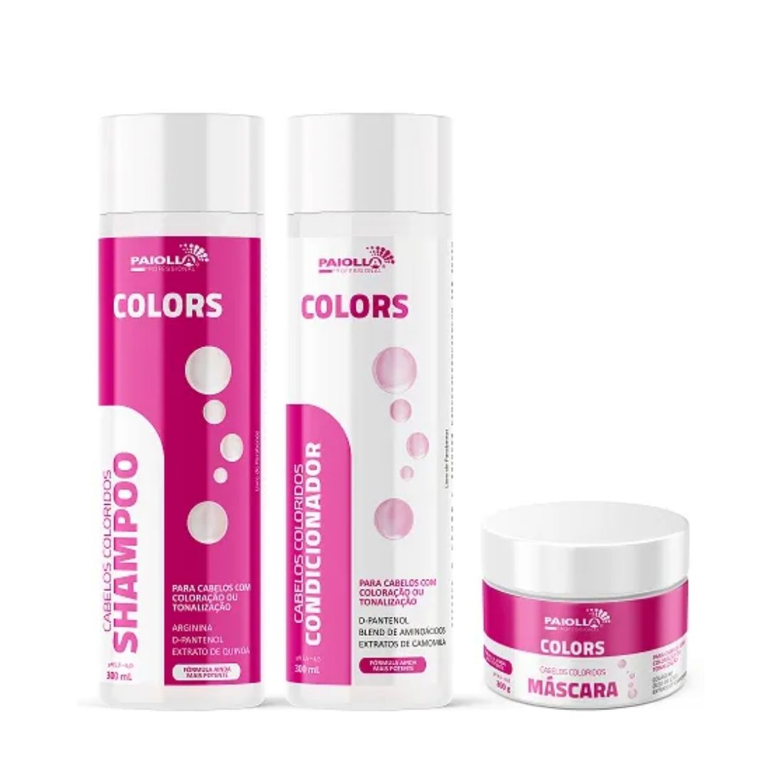 Paiolla Home Care Paiolla Colored Hair Treatment Kit 3x 300ml / 3x 10.14 fl oz