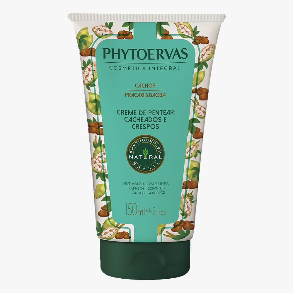 Phytoervas Hair Styling Products Phytoervas Cream of Combing Curls and Curls Pracaxi and Baobab 150ml