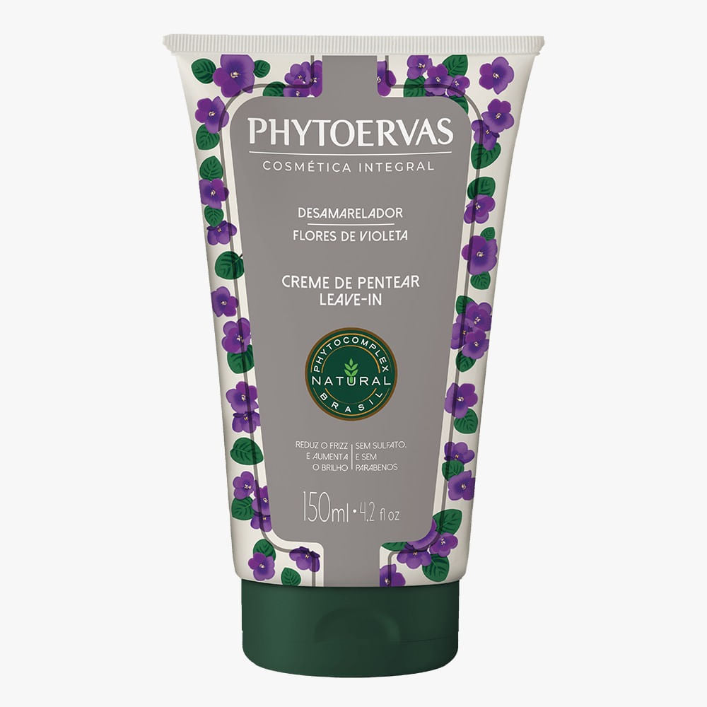 Phytoervas Hair Styling Products Phytoervas Cream of Combing Desamarelator Violet Flowers 150ml