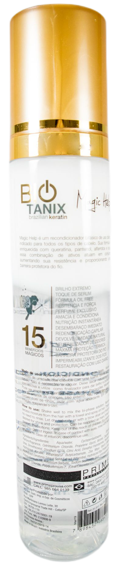 Prime Pro Extreme Hair Oil Bio Tanix Magic Help Brazilian Protein 300ml - Prime Pro