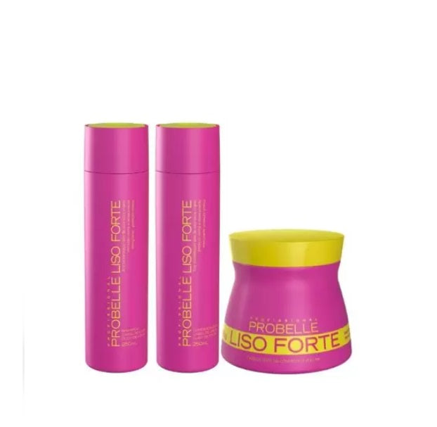 Probelle Hair Care Kits Liso Forte Strong Smooth Hair Nourishing Repair Treatment Kit 3x250 - Probelle
