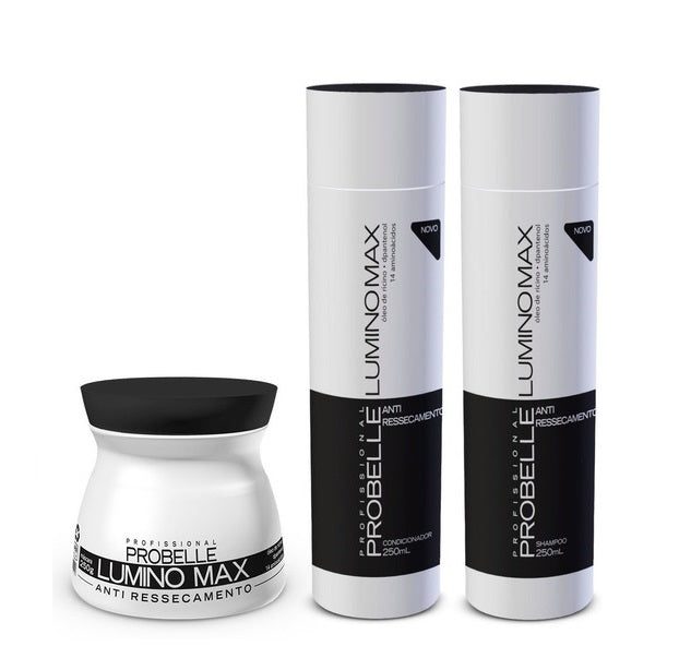 Probelle Hair Care Kits Lumino Max Anti Dryness Hair Home Care Softness Treatment Kit 3x250 - Probelle