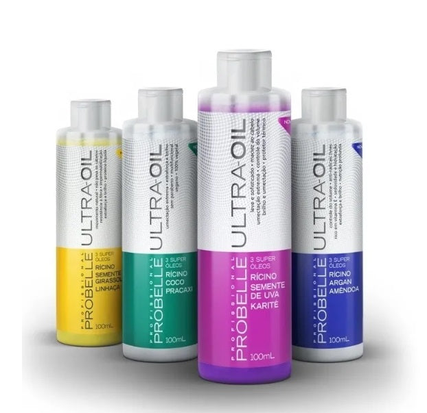 Probelle Hair Care Kits Ultra Oil Hair Moisturizing Nourishing Hydration Treatment Kit 4x100ml - Probelle