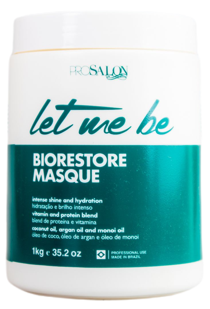 ProSalon Brazilian Keratin Treatment Let Me Be Bio Restore Natural Extracts Coconut Argan Monoi Mask 1Kg - ProSalon