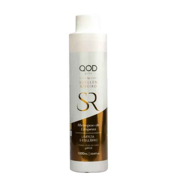 QOD Shampoo City Detox Shampoo by Suellen Ribeiro Oily Hair Cleaning Treatment 1L - QOD
