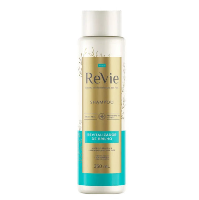 Revie Shampoo Shine Revitalizing Restore Shampoo Quinoa Protein Hair Treatment 350ml - Revie