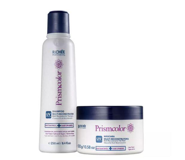 Richée Brazilian Keratin Treatment Prismcolor Reconstructor Phytantriol Hair Spheres Treatment 2 Products - Richée