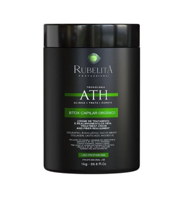 Rubelita Brazilian Keratin Treatment ATH Organic Collagen Lactic Acid Avocado Oil Nourishing Botox 1Kg - Rubelita