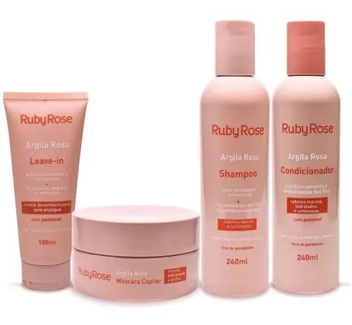 Ruby Rose Home Care Kit Chronogram Capillary Professional Shampoo + 3 Masks Hair Schedule - Facinatus
