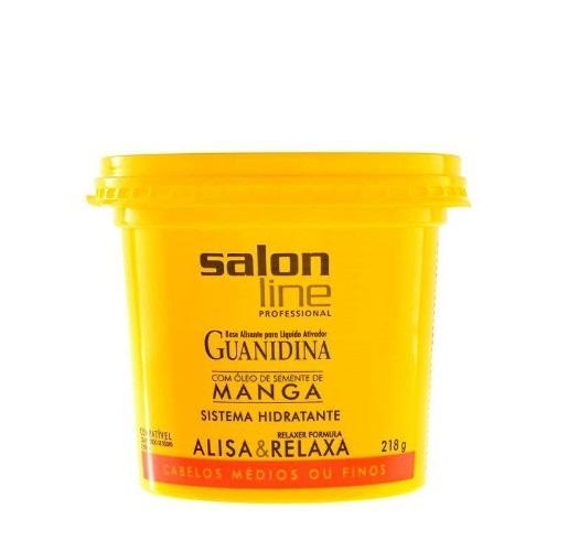 Salon Line Brazilian Keratin Treatment Guanidina Mango Seed Oil Hair Smooth Relaxes Hydrating System 218g - Salon Line