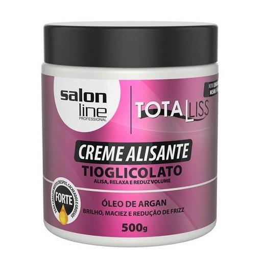 Salon Line Brazilian Keratin Treatment Smoothing Cream TotaLiss Argan Oil Shine Softness Anti Frizz 500g - Salon Line