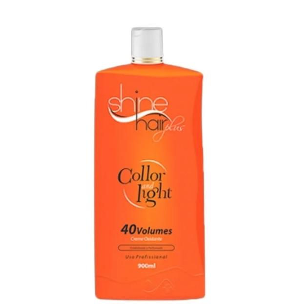 Shine Hair Brazilian Keratin Treatment Collor Light Creamy Perfumed Oxidant Emulsion 40 Volumes 900ml - Shine Hair