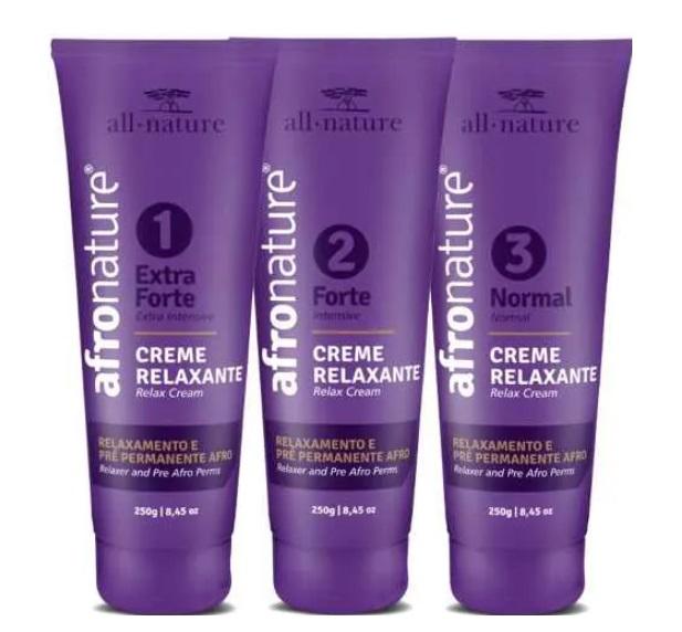 Sillage Home Care Professional Relaxer Pre Afro Perm Cystine Restructuring Kit 3x250g - All Nature