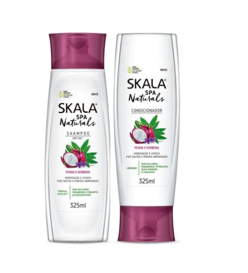 Skala Brazilian Keratin Treatment Spa Naturals Pitaya & Verbena Stranghtening Shine Treatment Kit 2x325ml   Skala