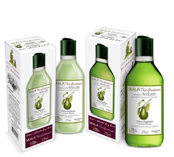 Skala Brazilian Keratin Treatment The Gardeners Avocado Organic Vegan Emollience Hydration Kit 2x275ml   Skala