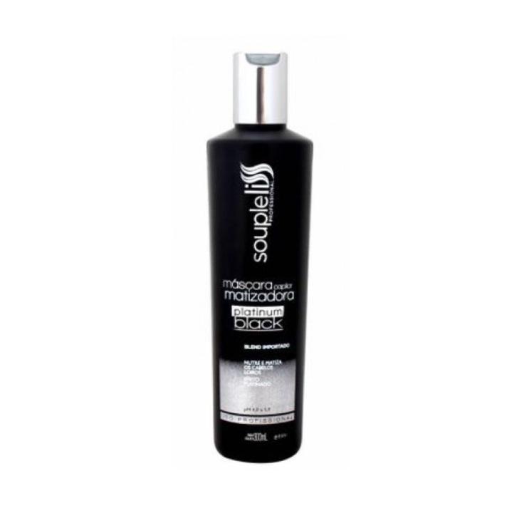 Souple Liss Hair Mask Platinum Black Tinting Brightness Nourishing Treatment Mask 300ml - Souple Liss