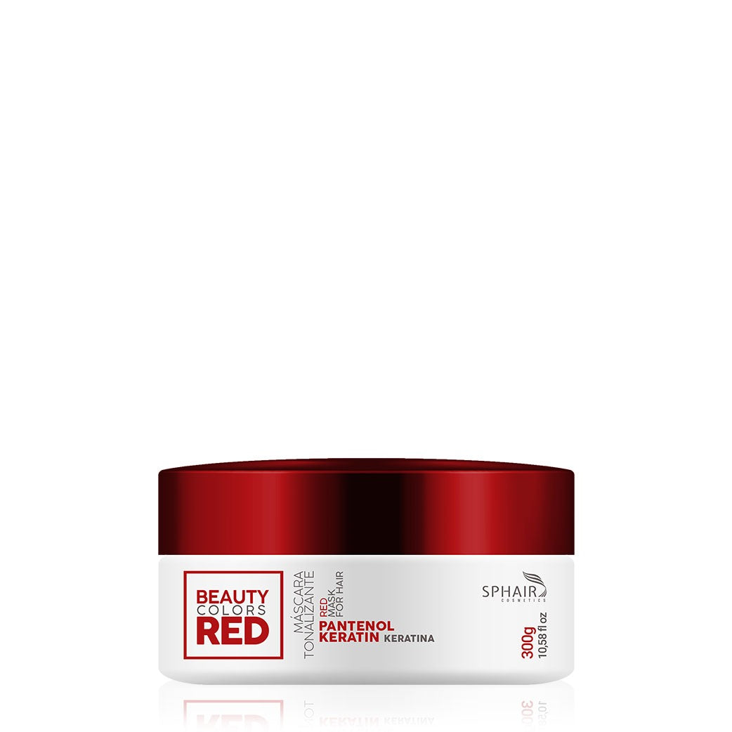 Sphair Hair Mask Red Hair Tinting Moisturizing Panthenol Keratin Treatment Mask 300g - Sphair