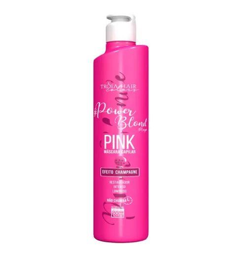Troia Hair Brazilian Keratin Treatment Blond Pink Champagne Effect Tinting Silkiness Softnes Mask 500ml - Troia Hair