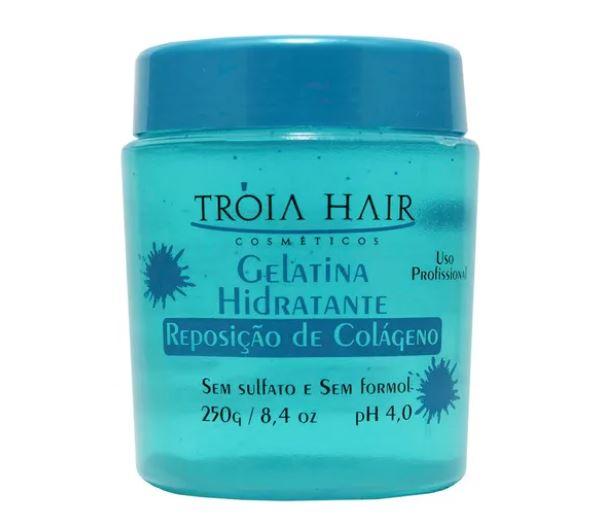 Troia Hair Brazilian Keratin Treatment Collagen Replacement Hydrating Gelatin Brightness Strength Mask 250g - Troia Hair