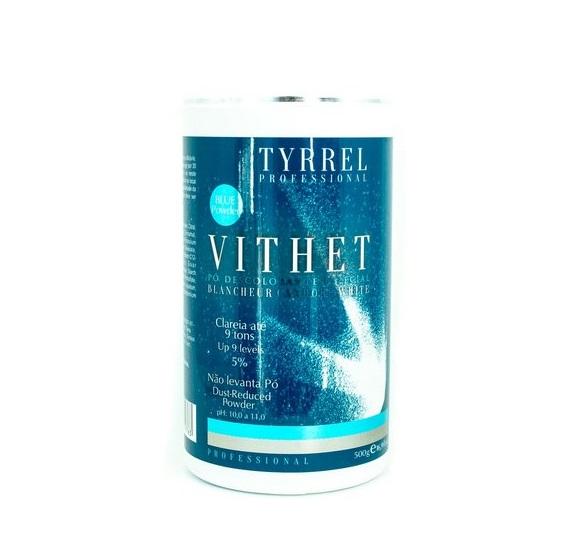 Tyrrel Brazilian Keratin Treatment Professional Discoloration Dust-Reduced 9 Tones Blue Powder Vithet 500g - Tyrrel