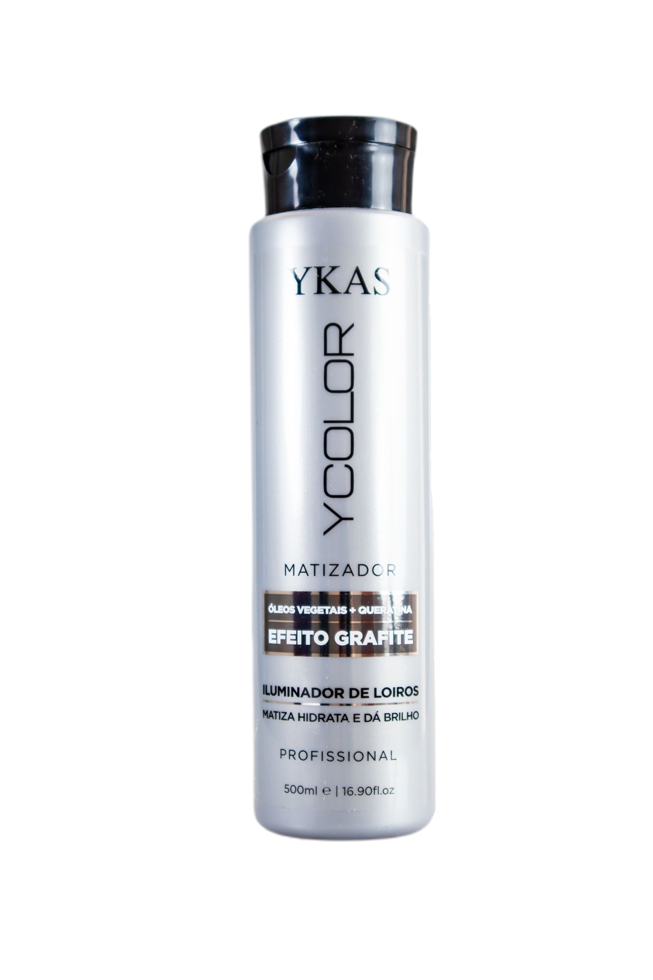 Ykas Brazilian Hair Treatment Ycolor Tinting Graphite Effect Illuminator Keratin Vegetable Oil 500ml - Ykas