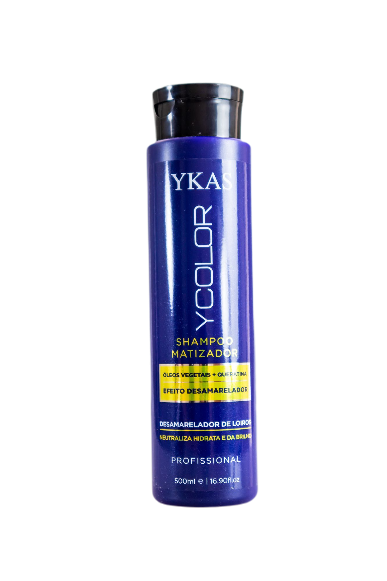 Ykas Home Care Ycolor Tinting Shampoo Keratin Vegetable Oil Anti Yellow Treatment 500ml - Ykas
