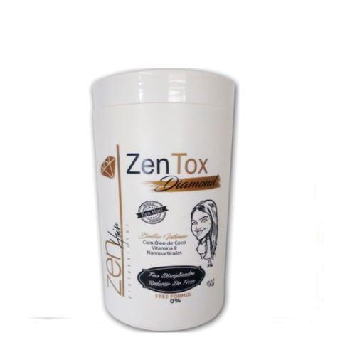 Zen Hair Brazilian Keratin Treatment Zentox Diamond Free Intense Brightness Volume Reducer Sealing 1Kg - Zen Hair