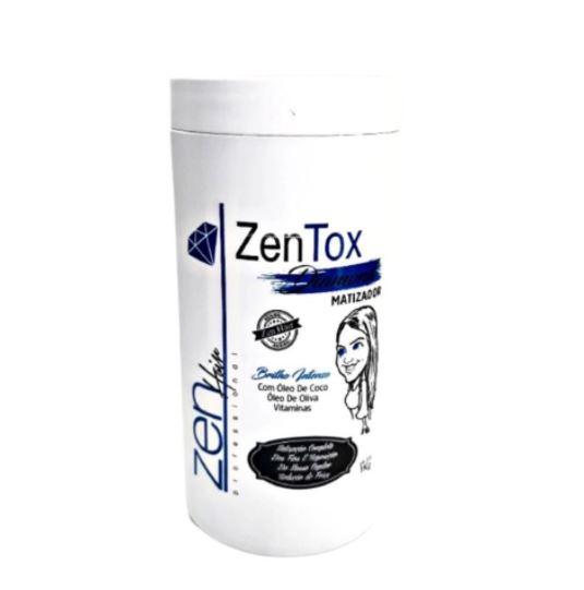 Zen Hair Brazilian Keratin Treatment Zentox Diamond Tinting Blond Hair Intense Brightness Mask 1Kg - Zen Hair