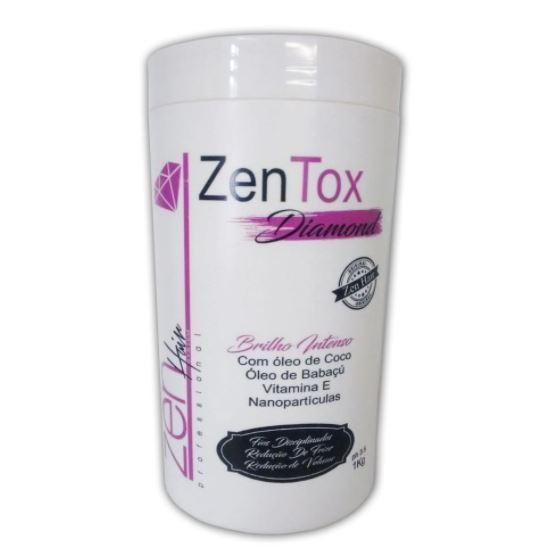 Zen Hair Brazilian Keratin Treatment Zentox Intense Brightness Diamond Botox Capillary Smoothing Mask 1Kg - Zen Hair